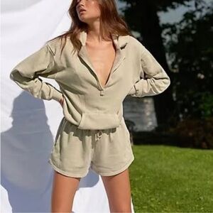 Free People Beach Hooded Romper